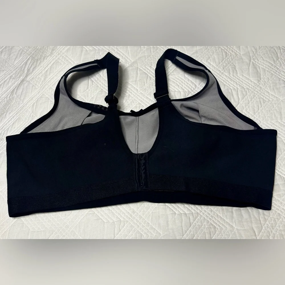 Cacique Black Mesh Unlined Full Coverage No Wire Bra 46DDD